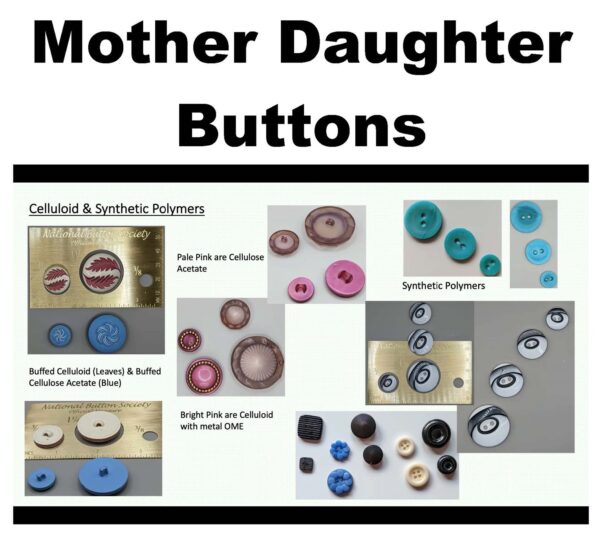 ButtonU 203 23-8 Mother Daughter (Matching Pair) Buttons with Cindy Rathbone